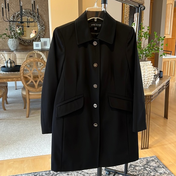 Anne Klein Jackets & Blazers - ANNE KLEIN Black Dress Coat